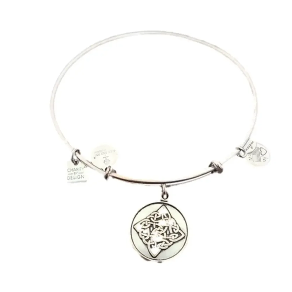 E - Alex and Ani Silver Celtic Knot Bracelet 2014